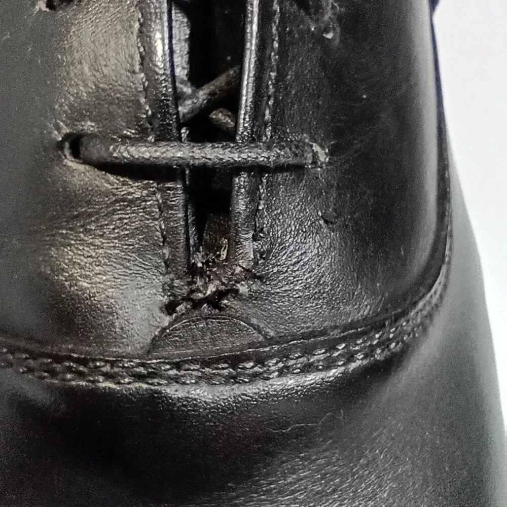 Alden Plain Toe Black Oxford 932 Leather Lace Up Dress Shoes 10.5 B/D